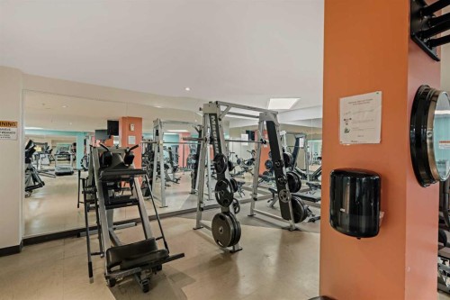 1411-5605 Henwood Street Sw, Calgary, AB - Indoor Photo Showing Gym Room