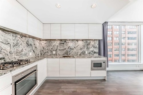 602-310 12 Avenue Sw, Calgary, AB - Indoor Photo Showing Kitchen With Upgraded Kitchen