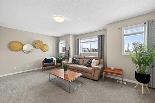 180 Kinlea Link Nw, Calgary, AB - Indoor Photo Showing Living Room