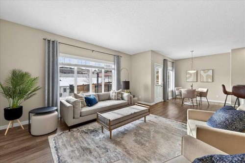 180 Kinlea Link Nw, Calgary, AB - Indoor Photo Showing Living Room