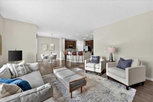 180 Kinlea Link Nw, Calgary, AB - Indoor Photo Showing Living Room