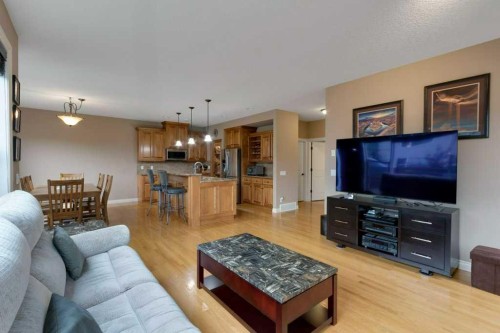 200 Cimarron Drive, Okotoks, AB - Indoor Photo Showing Living Room