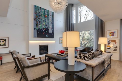 329 11 Street Nw, Calgary, AB - Indoor With Fireplace