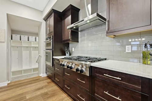 41 Seton Grove Se, Calgary, AB - Indoor Photo Showing Kitchen With Upgraded Kitchen