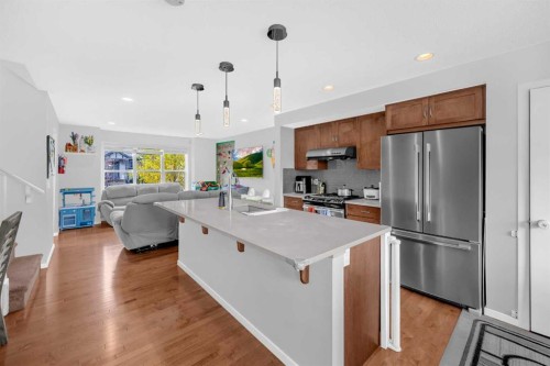 45 Nolanfield Lane Nw, Calgary, AB - Indoor Photo Showing Kitchen With Stainless Steel Kitchen