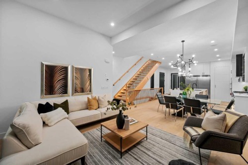 3112 13 Avenue Sw, Calgary, AB - Indoor Photo Showing Living Room