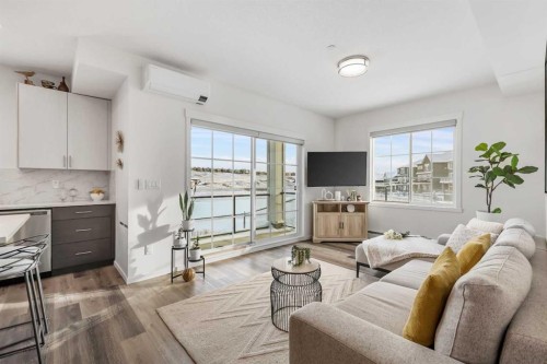 3114-298 Sage Meadows Park Nw, Calgary, AB - Indoor Photo Showing Living Room