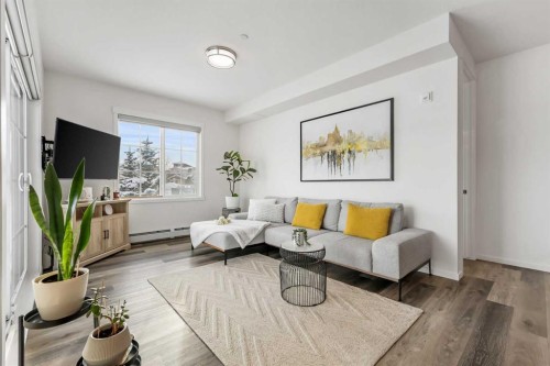 3114-298 Sage Meadows Park Nw, Calgary, AB - Indoor Photo Showing Living Room