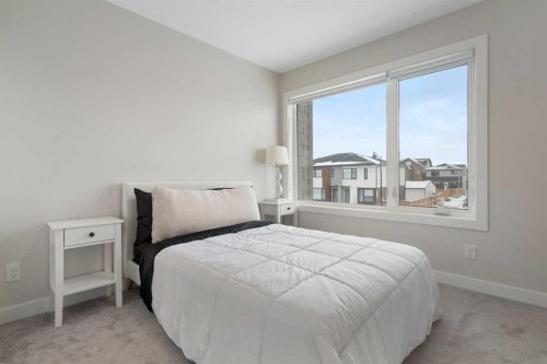 122 Homestead Boulevard Ne, Calgary, AB - Indoor Photo Showing Bedroom