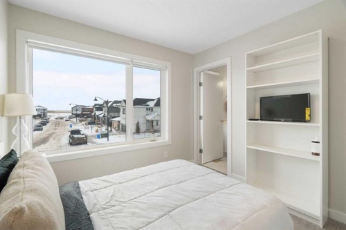 122 Homestead Boulevard Ne, Calgary, AB - Indoor Photo Showing Bedroom