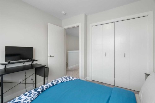 122 Homestead Boulevard Ne, Calgary, AB - Indoor Photo Showing Bedroom