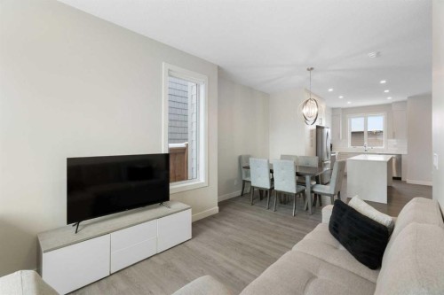 122 Homestead Boulevard Ne, Calgary, AB - Indoor Photo Showing Living Room