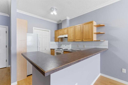 1302-1010 Arbour Lake Road Nw, Calgary, AB - Indoor Photo Showing Kitchen