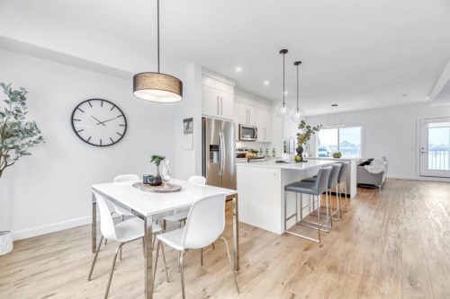 220 Creekstone Drive Sw, Calgary, AB - Indoor Photo Showing Dining Room