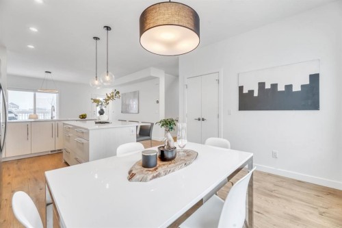 220 Creekstone Drive Sw, Calgary, AB - Indoor Photo Showing Dining Room
