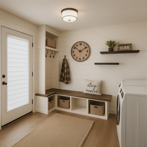 46 Benchlands Drive, Cochrane, AB - Indoor Photo Showing Laundry Room