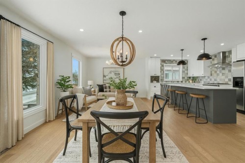 46 Benchlands Drive, Cochrane, AB - Indoor Photo Showing Dining Room