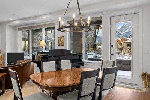 107-1315 Spring Creek Gate, Canmore, AB - Indoor Photo Showing Dining Room