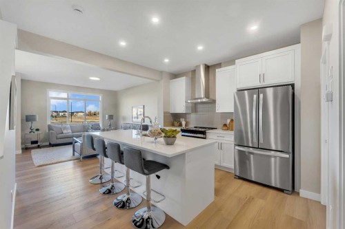 430 South Shore Drive, Chestermere, AB - Indoor Photo Showing Kitchen With Stainless Steel Kitchen With Upgraded Kitchen