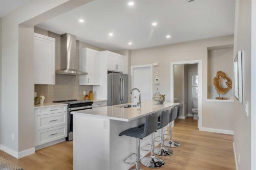 430 South Shore Drive, Chestermere, AB - Indoor Photo Showing Kitchen With Stainless Steel Kitchen With Upgraded Kitchen