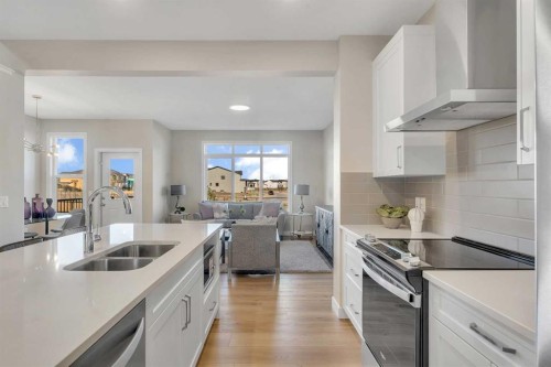 430 South Shore Drive, Chestermere, AB - Indoor Photo Showing Kitchen With Stainless Steel Kitchen With Double Sink With Upgraded Kitchen