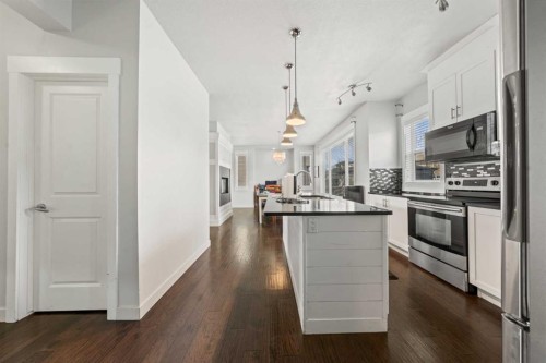 161 Rainbow Falls Glen, Chestermere, AB - Indoor Photo Showing Kitchen With Upgraded Kitchen