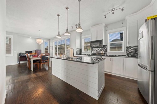 161 Rainbow Falls Glen, Chestermere, AB - Indoor Photo Showing Kitchen With Stainless Steel Kitchen With Upgraded Kitchen