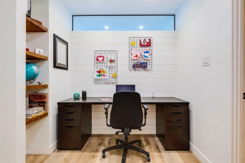 1240 Mapleglade Crescent Se, Calgary, AB - Indoor Photo Showing Office