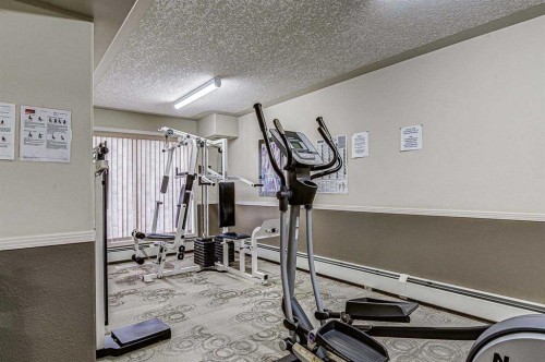 410-5000 Somervale Court Sw, Calgary, AB - Indoor Photo Showing Gym Room