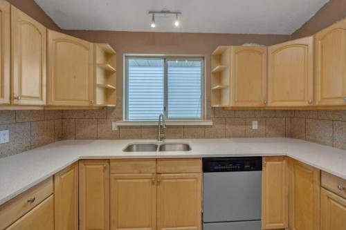 32 Martindale Boulevard Ne, Calgary, AB - Indoor Photo Showing Kitchen With Double Sink