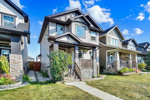 34 Skyview Springs Rise Ne, Calgary, AB - Outdoor With Deck Patio Veranda With Facade