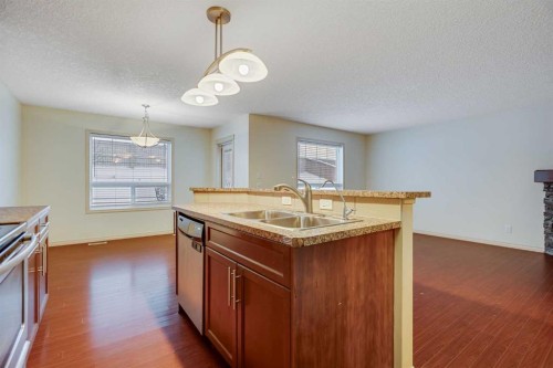 113 Cimarron Grove Close, Okotoks, AB - Indoor Photo Showing Kitchen With Double Sink