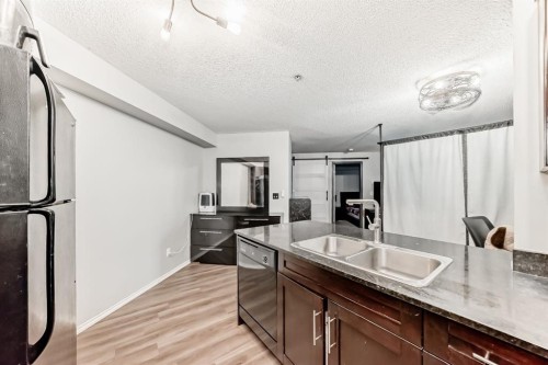 120-355 Taralake Way Ne, Calgary, AB - Indoor Photo Showing Kitchen With Double Sink