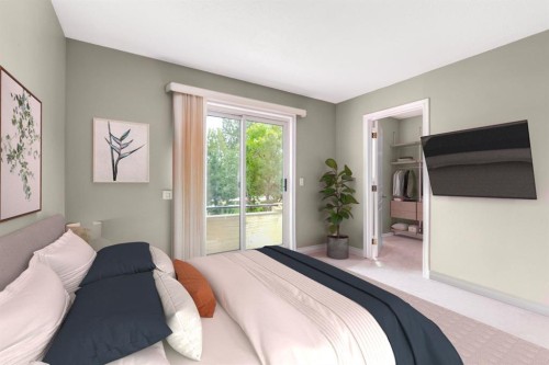 1541 11 Street Sw, Calgary, AB - Indoor Photo Showing Bedroom