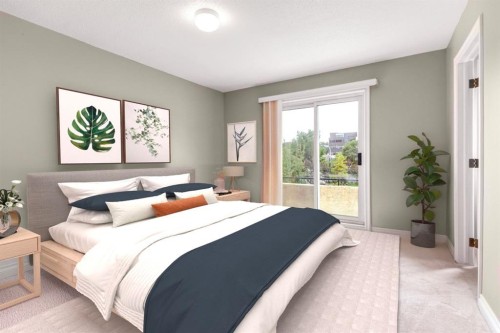 1541 11 Street Sw, Calgary, AB - Indoor Photo Showing Bedroom