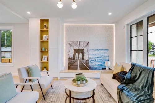 27 Langton Drive Sw, Calgary, AB - Indoor Photo Showing Living Room