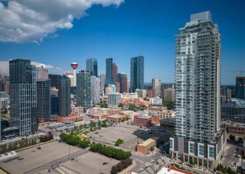 2002-1188 3 Street Se, Calgary, AB - Outdoor With View
