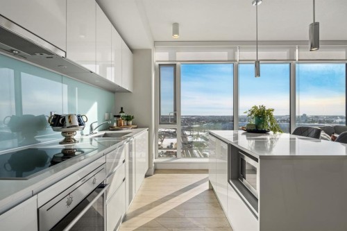 2002-1188 3 Street Se, Calgary, AB - Indoor Photo Showing Kitchen With Upgraded Kitchen