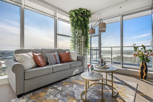 2002-1188 3 Street Se, Calgary, AB - Indoor Photo Showing Living Room