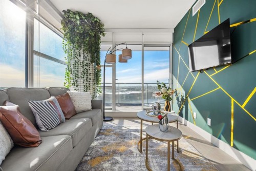 2002-1188 3 Street Se, Calgary, AB - Indoor Photo Showing Living Room