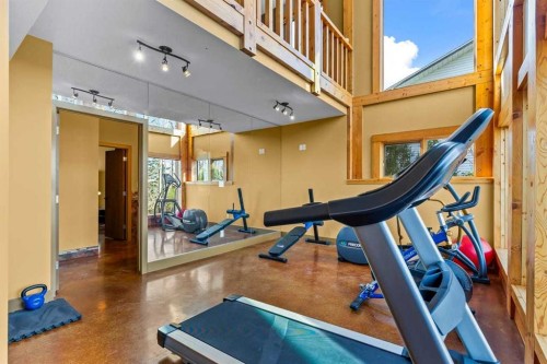 80 Cochrane Lake Trail, Cochrane Lake, AB - Indoor Photo Showing Gym Room