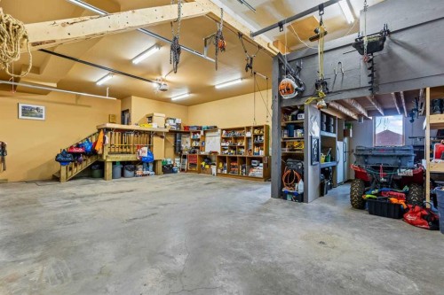 80 Cochrane Lake Trail, Cochrane Lake, AB - Indoor Photo Showing Garage