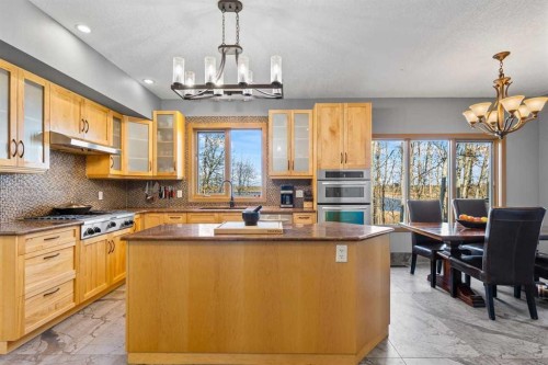 80 Cochrane Lake Trail, Cochrane Lake, AB - Indoor Photo Showing Kitchen With Upgraded Kitchen