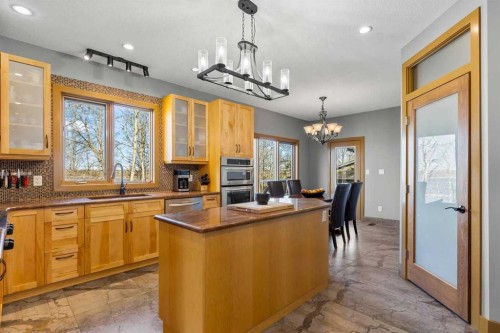 80 Cochrane Lake Trail, Cochrane Lake, AB - Indoor Photo Showing Kitchen