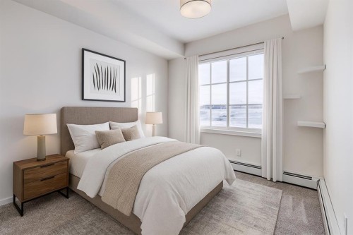3409-298 Sage Meadows Park Nw, Calgary, AB - Indoor Photo Showing Bedroom