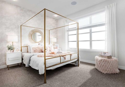 286 Sora Way Se, Calgary, AB - Indoor Photo Showing Bedroom