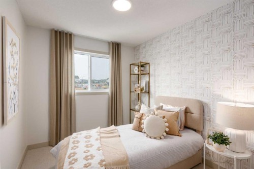 138 Sora Gardens Se, Calgary, AB - Indoor Photo Showing Bedroom