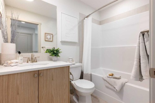 138 Sora Gardens Se, Calgary, AB - Indoor Photo Showing Bathroom