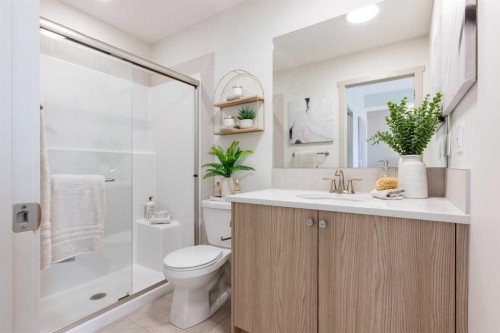 138 Sora Gardens Se, Calgary, AB - Indoor Photo Showing Bathroom