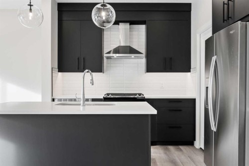 26 Walgrove Bay Se, Calgary, AB - Indoor Photo Showing Kitchen With Stainless Steel Kitchen With Upgraded Kitchen